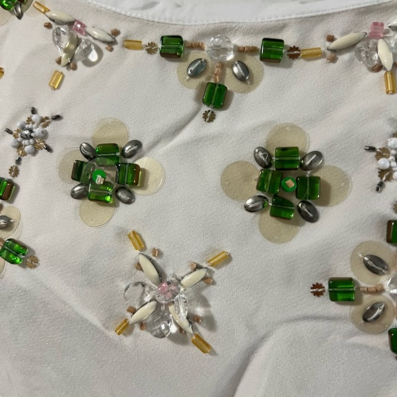 Banana Republic Jewel Neck Relaxed Short Sleeve Blouse - Picture 10 of 12